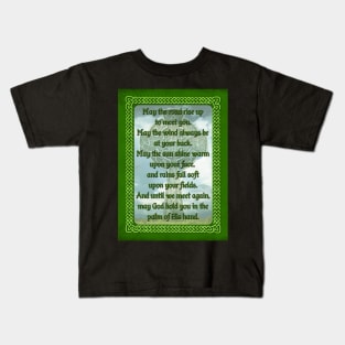 Green Irish Blessing Kids T-Shirt